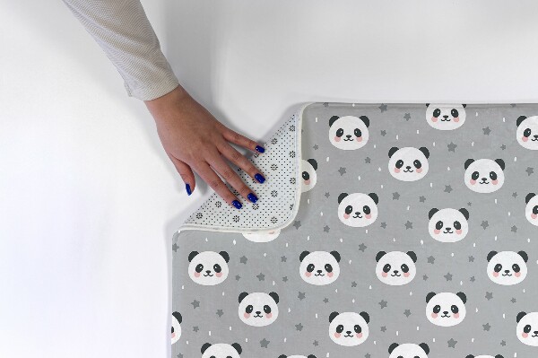 Tapijt Panda's en sterren