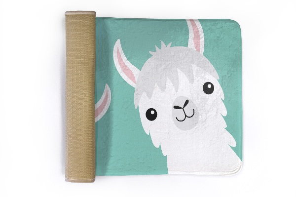 Tapijt Twee schattige lama's