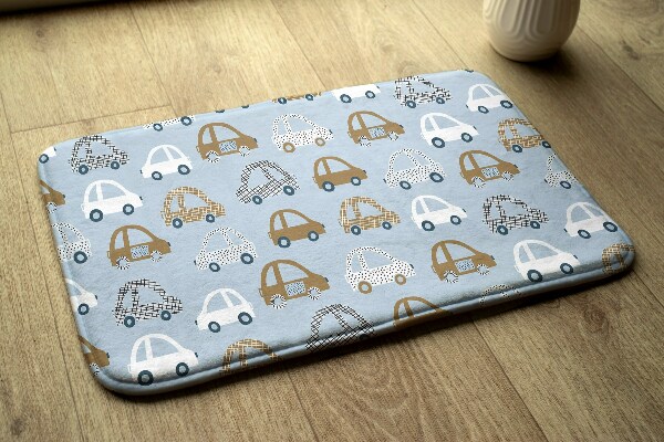 Vloerkleed Auto's op een patroon