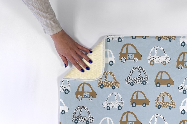 Vloerkleed Auto's op een patroon