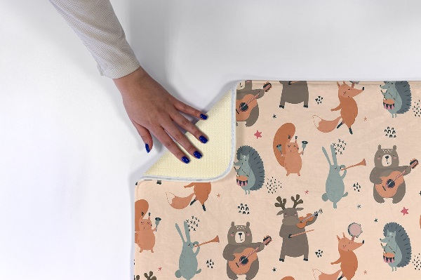 Vloerkleed Dieren met instrumenten