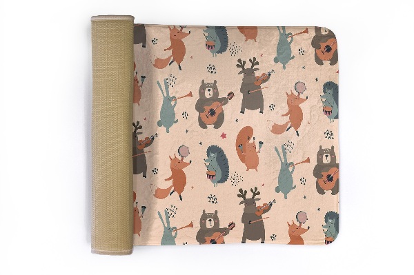Vloerkleed Dieren met instrumenten