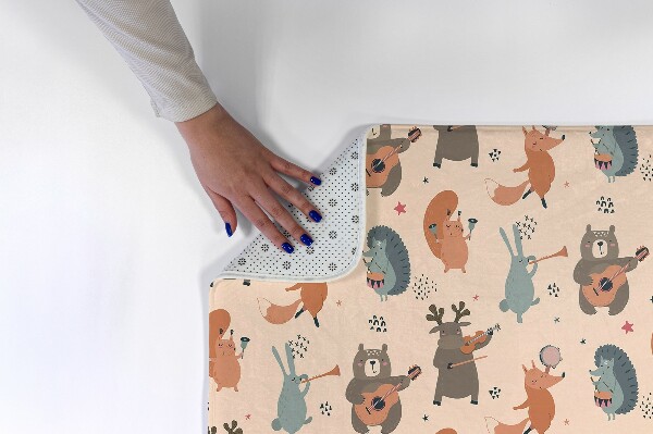 Vloerkleed Dieren met instrumenten