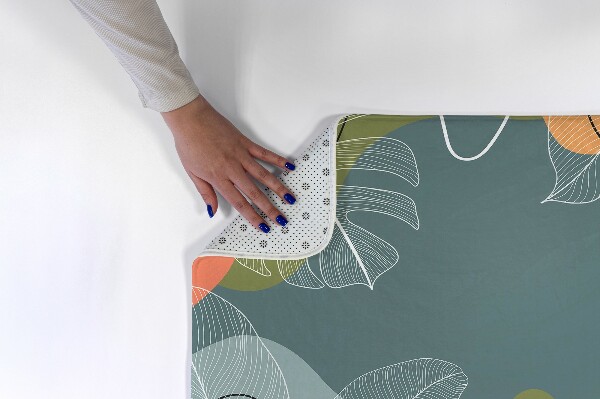 Vloerkleed Azteeks geometrisch patroon met gekleurde ruitjes