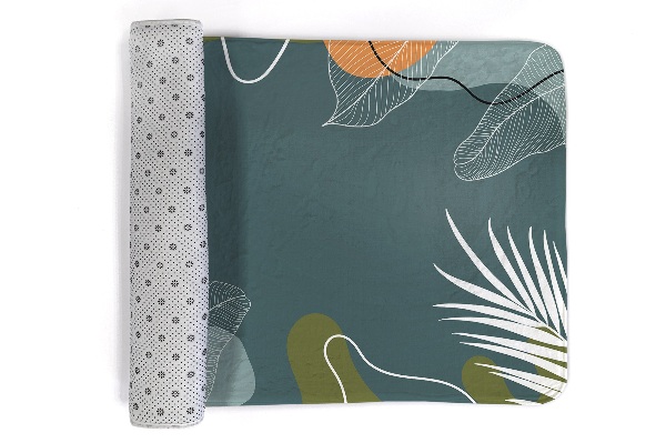 Vloerkleed Azteeks geometrisch patroon met gekleurde ruitjes