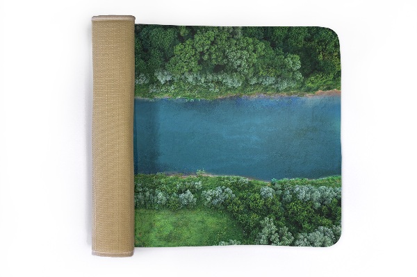 Vloerkleed Rivier en bomen