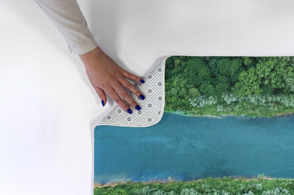 Vloerkleed Rivier en bomen