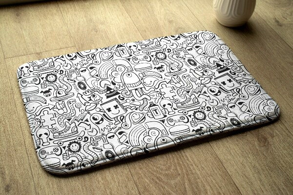 Vloerkleed Doodle patroon
