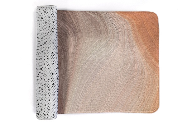 Vloerkleed Abstracte lijnen in aardetinten