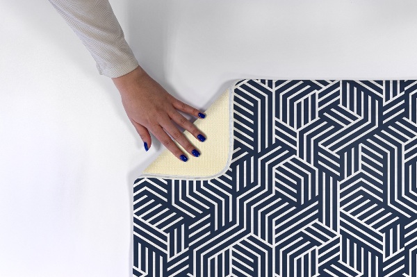 Vloerkleed Geometrisch patroon met lijnen en pijlen