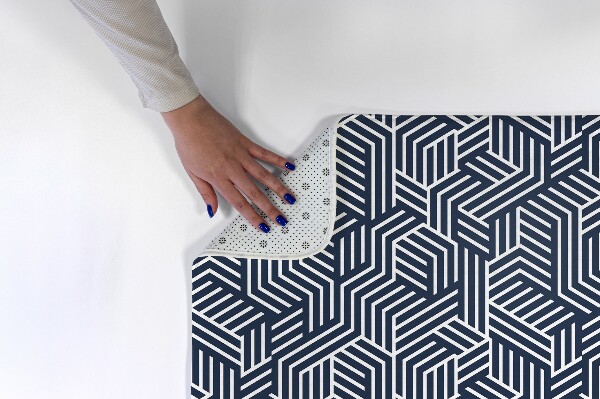 Vloerkleed Geometrisch patroon met lijnen en pijlen