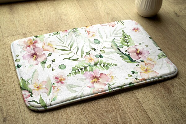 Vloerkleed Bloemenmotief met bladeren en bloemen