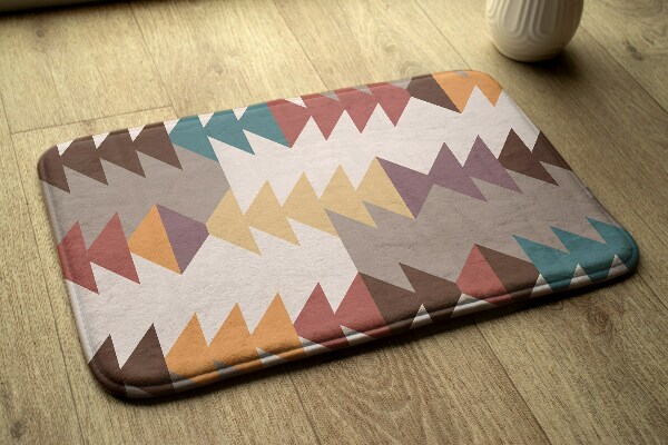 Vloerkleed Gekleurde zigzag en driehoeken