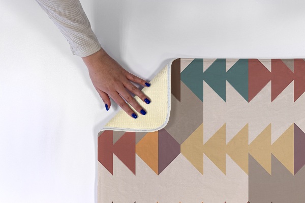 Vloerkleed Gekleurde zigzag en driehoeken