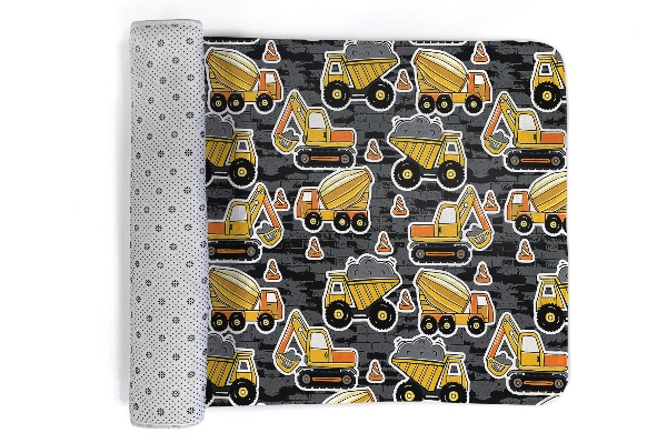 Vloerkleed Bouw voertuigen patroon