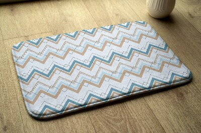 Vloerkleed Zigzagpatroon in pastelkleuren