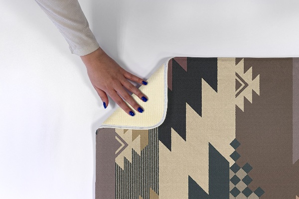 Vloerkleed Geometrische patronen in Azteekse stijl