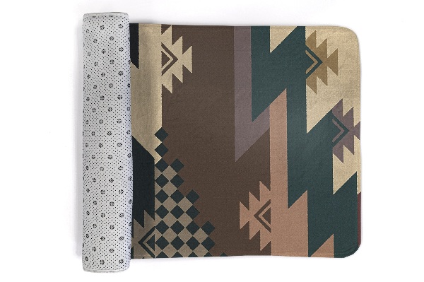 Vloerkleed Geometrische patronen in Azteekse stijl