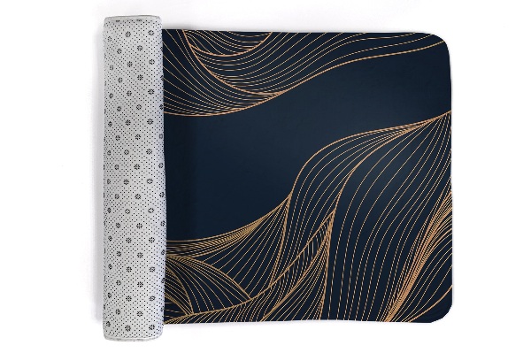 Vloerkleed Abstracte gouden lijnen