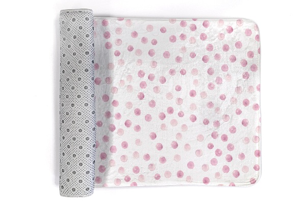 Vloerkleed Roze stippenpatroon