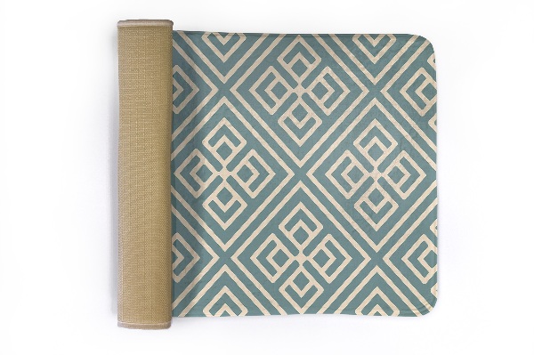 Vloerkleed Geometrisch patroon met vierkanten