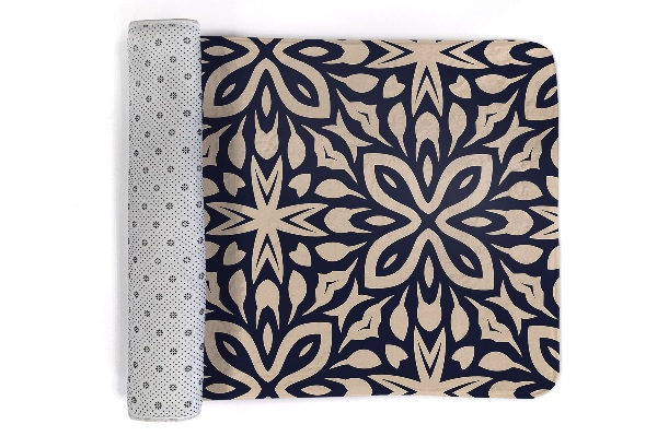 Vloerkleed Geometrisch bloemenpatroon in arabesk stijl