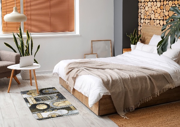 Vloerkleed Geometrische patronen met gemarmerde texturen