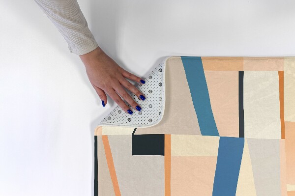 Vloerkleed Abstracte geometrische vormen en lijnen