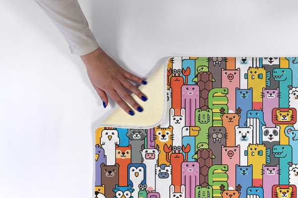 Vloerkleed Gekleurde cartoon dieren