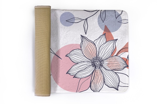 Vloerkleed Kolibrie en bloem