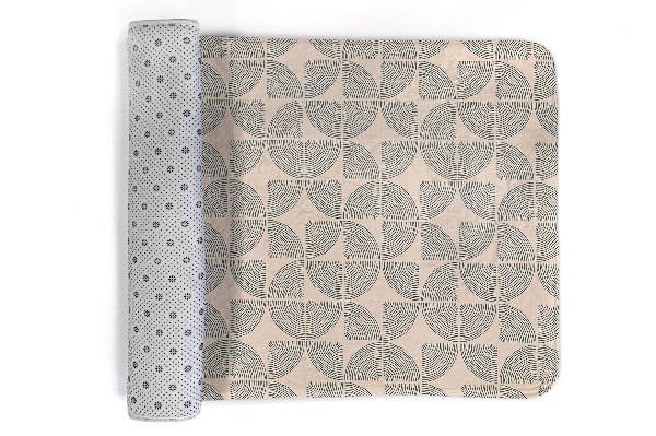 Vloerkleed Geometrisch patroon met gebogen lijnen