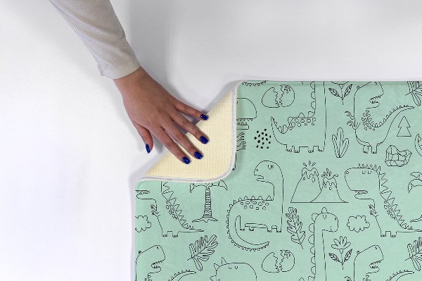Kleed Dinosaurus en plantenmotief