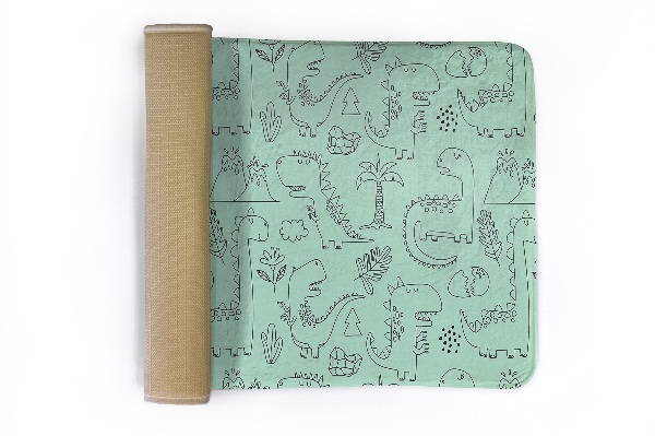Kleed Dinosaurus en plantenmotief
