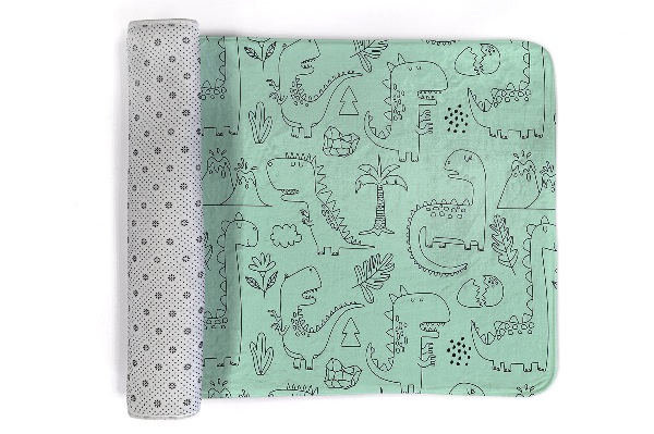 Kleed Dinosaurus en plantenmotief