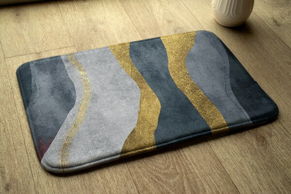 Kleed Abstracte golvende lijnen in gouden tinten