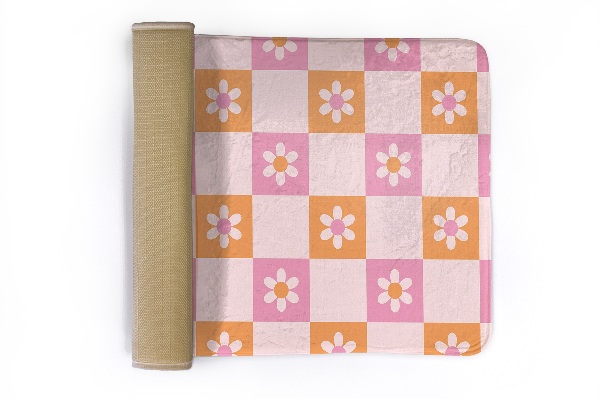 Kleed Bloemen pastel patroon