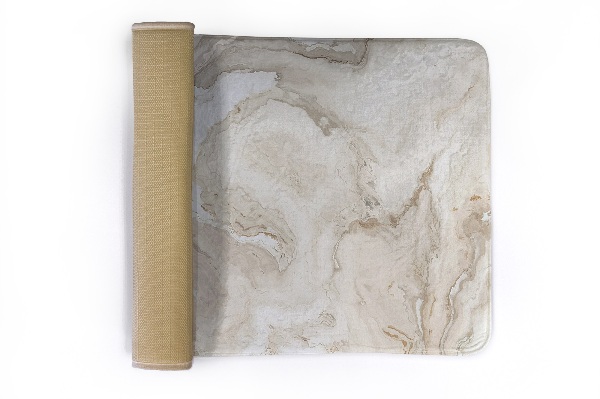 Kleed Marmerpatroon in beige tinten