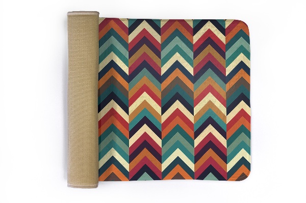 Kleed Gekleurde zigzag in chevronstijl