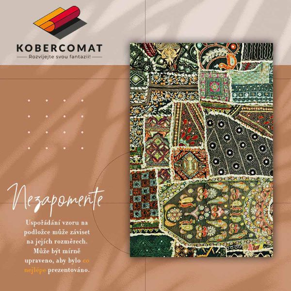 Vloerkleed vinyl Patchwork in een turkse stijl
