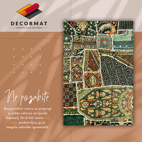 Vloerkleed vinyl Patchwork in een turkse stijl