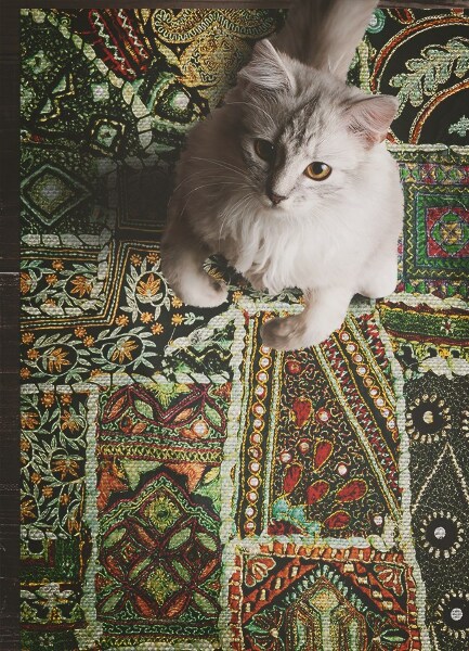 Vloerkleed vinyl Patchwork in een turkse stijl