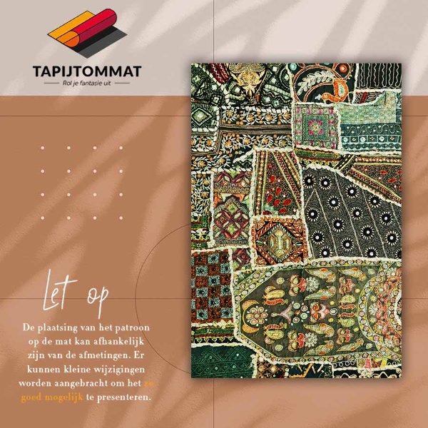 Vloerkleed vinyl Patchwork in een turkse stijl