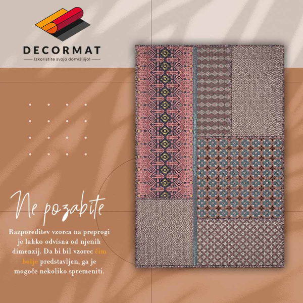 Vinyl tapijt Aztec -patroon