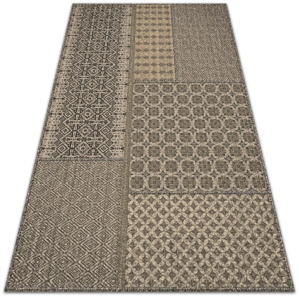 Vloerkleed op vinyl Aztec -patroon