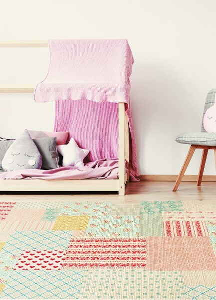 Vinyl tapijt Kleurrijk patchwork