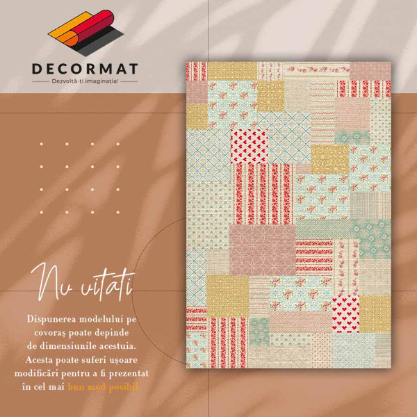 Vinyl tapijt Kleurrijk patchwork
