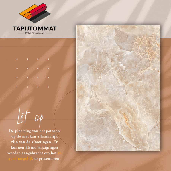 PVC mat Roestig marmer