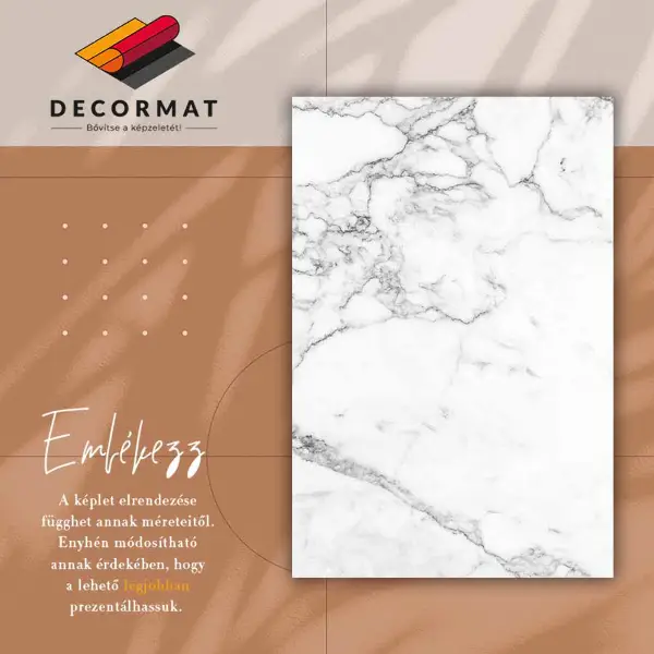 Vinyl tapijt Zwarte witte marmeren textuur