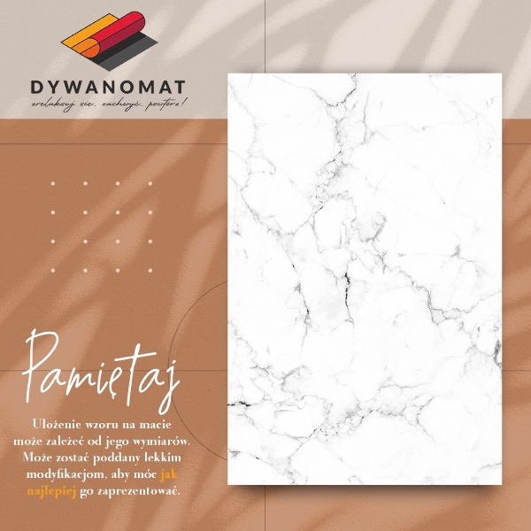 PVC mat Marmeren zwart en wit