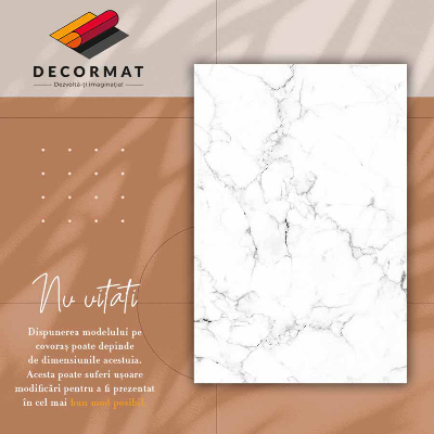 PVC mat Marmeren zwart en wit